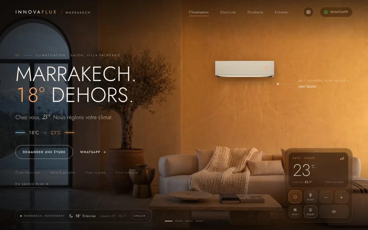 Aperçu du site Innovaflux