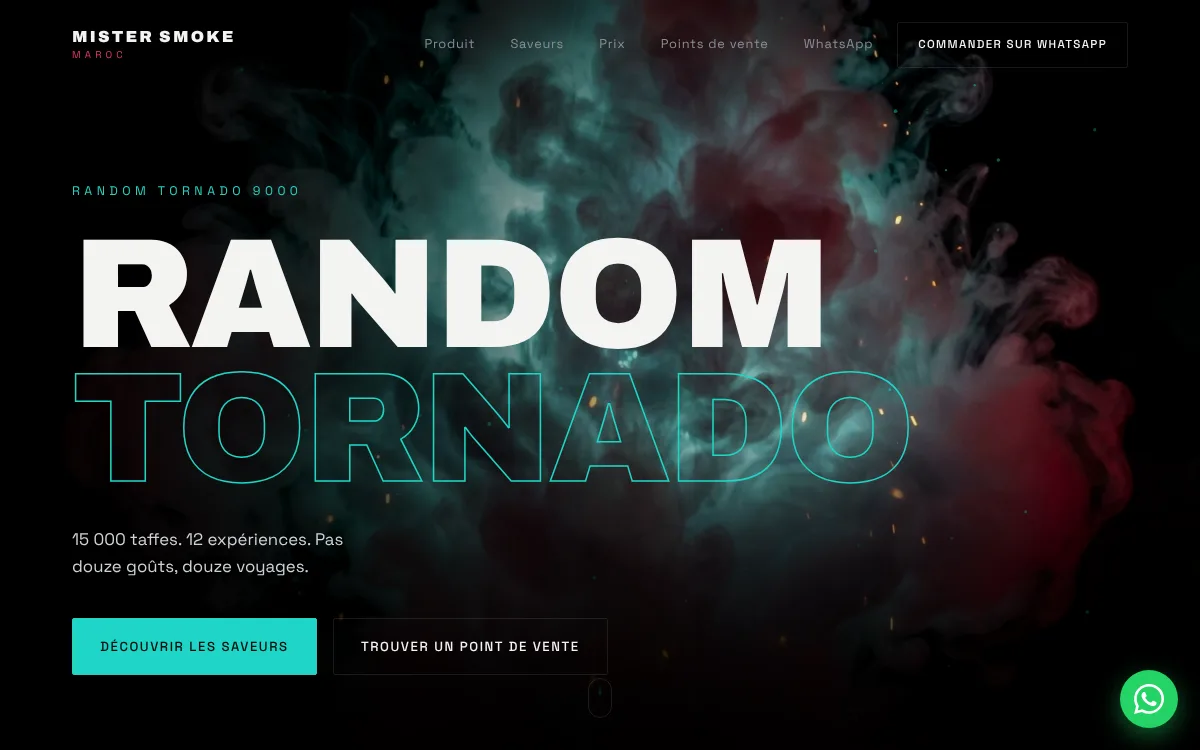 Aperçu du site Mister Smoke